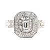 Image 2 : 1.04 ctw Diamond Ring - 18KT White Gold