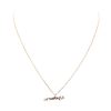 Image 2 : 0.10 ctw Diamond "crosbyLA" Pendant with Chain - 14KT Rose Gold