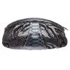 Image 2 : MCM Navy Blue Python Snakeskin Clutch Bag