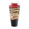 Image 1 : Small Ruby Strata Traditional Urn by GartnerBlade Glass