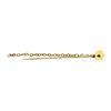 Image 2 : Ball and Chain Stick Pin - Yellow Gold Plated