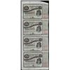 Image 1 : Uncut Sheet of (4) State of Louisiana Baby Bond Obsolete Notes