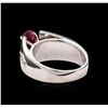 Image 3 : 1.39 ctw Ruby and Diamond Ring - 14KT White Gold