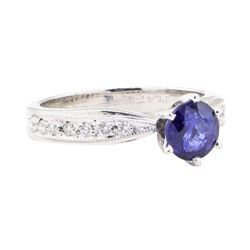 1.60 ctw Sapphire and Diamond Ring - Platinum