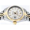 Image 5 : Rolex Ladies 2 Tone 14K White Index Fluted Datejust Wristwatch