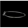 Image 3 : CZ Oval Hook Bangle - 925 Silver