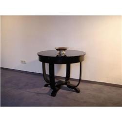 Side  Table  Black  Laquered  French  Art-deco #853338
