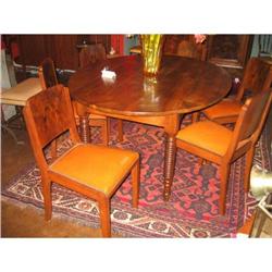 Set of Six French Art Deco Dining Chairs #853364