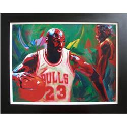 NBA Chicago Bulls Michael Jordan "In The Paint" #853373