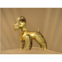 Brooch  Poodle  14ct. and  Enamel #861656