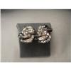 Image 1 : Gorgeous Estate 14K WG Diamond Leaf Earrings #861960