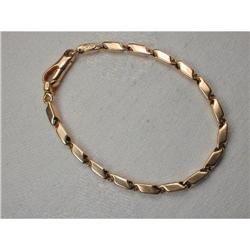Estate 14K Pink Rose Gold Mens Unisex Bracelet #862026