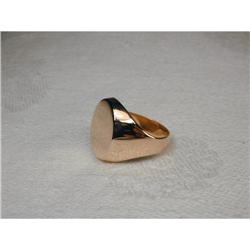 Rare Estate 14K Pink Rose Gold Mens Signet Ring #862028