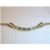 Image 1 : Estate 14K YG Gold Emerald Diamond Necklace #862060