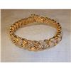 Image 1 : Estate 14K YG 4 CT Diamond Braided Bracelet #862068
