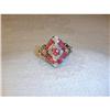 Image 1 : Estate 14K WG Ruby Diamond Marquise Ring #862079