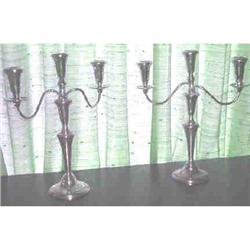 Sterling Candlesticks Pair. #862490