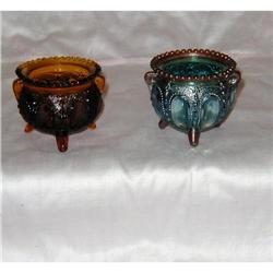 2 Art  Nouveau Elegant Glass Salts #862618