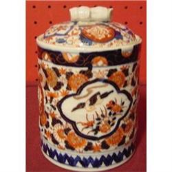 JAPANESE EXPORT IMARI BISCUIT BARRELL  WITH #870655