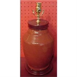 CHINESE EXPORT OXBLOOD VASE CONVERTED INTO LAMP #870661