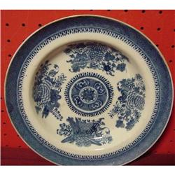CHINESE EXPORT BLUE FITZHUGH SHALLOW SOUP PLATE #870662