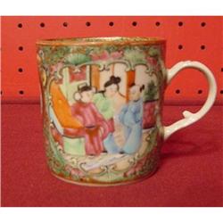 CHINESE EXPORT ROSE MEDALLION  CHILD'S MUG #870667