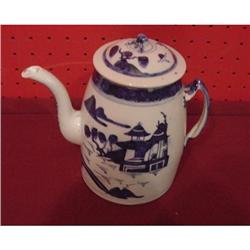 CHINESE EXPORT Blue Canton Teapot #870683