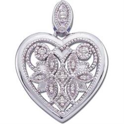 14K HEART  Pendant 11 DIAMONDS #870906