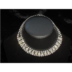 Clear Rhinestone Choker Necklace #870924