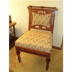 Antique Victorian Stick & Ball Chair--Unique!!! #870926