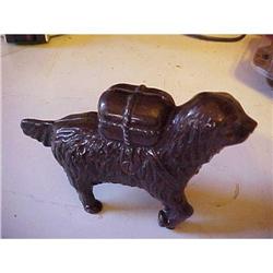 Bank, Cast Bronze;St.Bernard, 2 Pice,flat head #871607