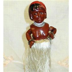 Hula/Hawaiin Old Girl Celluloid Windup Toy #871624