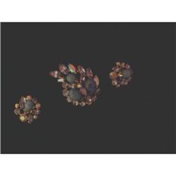 REGENCY 3PC. PRONG SET RHINESONE PIN AND #871632