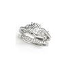 Image 1 : 1.07 ctw Certified VS/SI Diamond 2pc Wedding Set Antique 14K White Gold