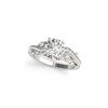 Image 2 : 1.07 ctw Certified VS/SI Diamond 2pc Wedding Set Antique 14K White Gold