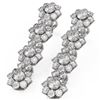 Image 1 : 8.24 ctw Diamond Designer Earrings 18K White Gold