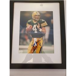 Brett Farve Auto 8x10 in Frame with COA