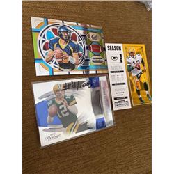 Aaron Rodgers lot 1 card numbered to 1000