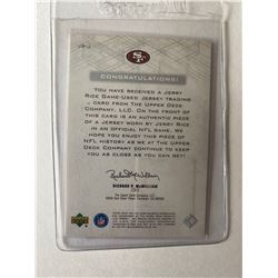 Jerry Rice Upper deck game jersey