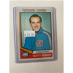 Scotty Bowman RC 1974-75 Topps