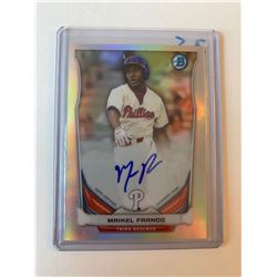 Maikel Franco Bowman Chrome auto refractor