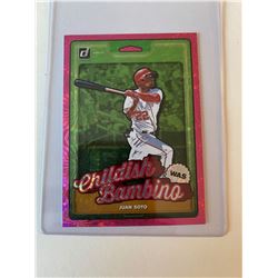 Juan Soto donruss childish Bambino Pink