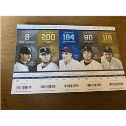 yankee postseason ticket stubs uncut