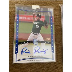 Ronald Ramirez leaf perfect game auto