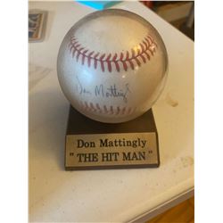 Don Mattingly autograph Ball The Hit Man