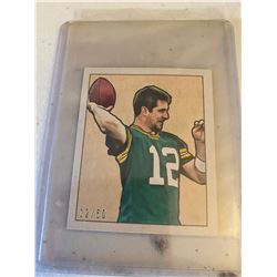 AARON RODGERS 2011 TOPPS 1950 BOWMAN MINI SP INSERT #10 50 made