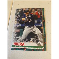 Keston Hiura topps holiday rc