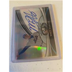 2011 Bowman Platinum Rookie Auto Matt Harvey