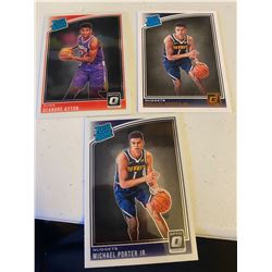 Deandre Ayton Michael Porter rc lot Optic and donruss