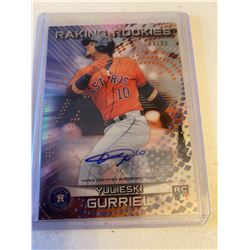 Yulieski Gurriel Raking Rookies /99 Bowman+IBk-s Best auto